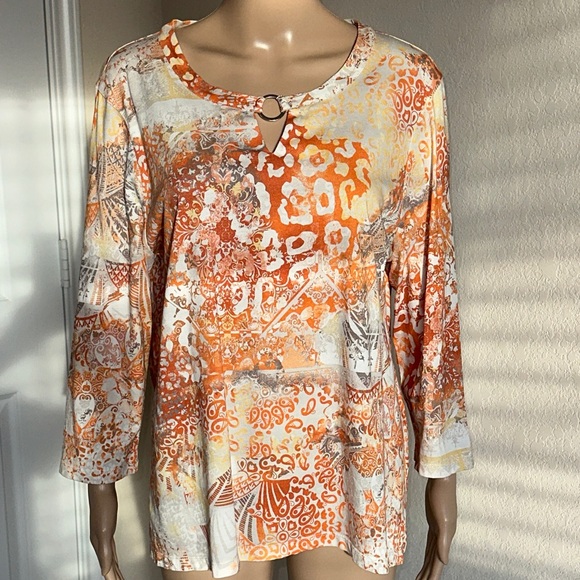 Chico's Tops - Chico's Multicolor Abstract Blouse